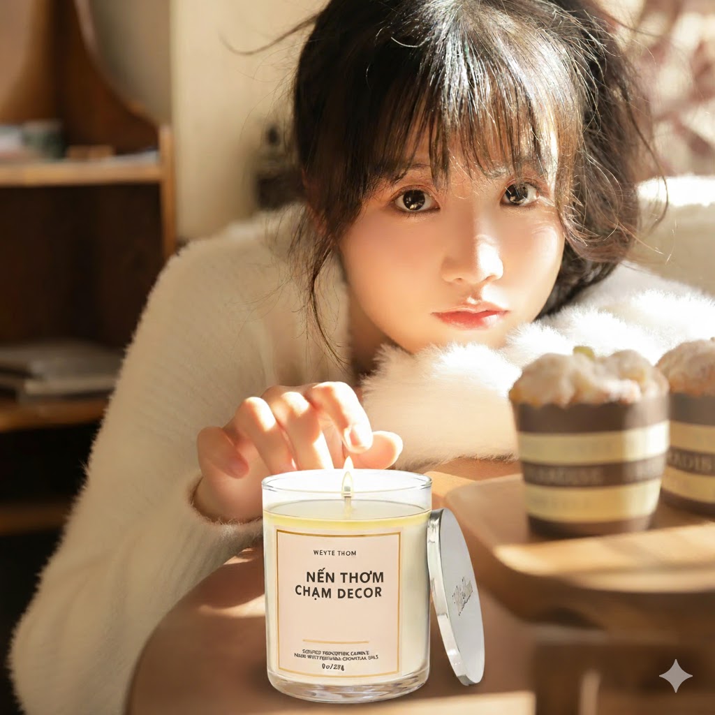 Làm nến thơm là tình đầu khi thắp lên ngọn lửa đầu