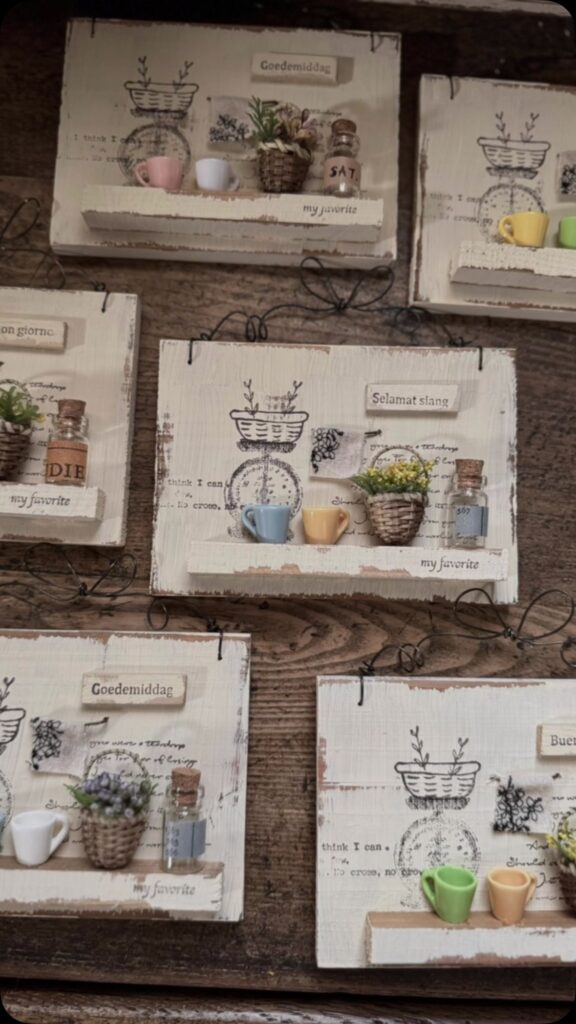 Bảng gỗ decor làm quà tặng