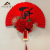 Quạt đỏ - Decor Việt