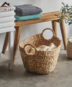 Giỏ Lục Bình Decor Dáng Thuyền Đa Năng - Sọt Đựng Quần Áo Đẹp